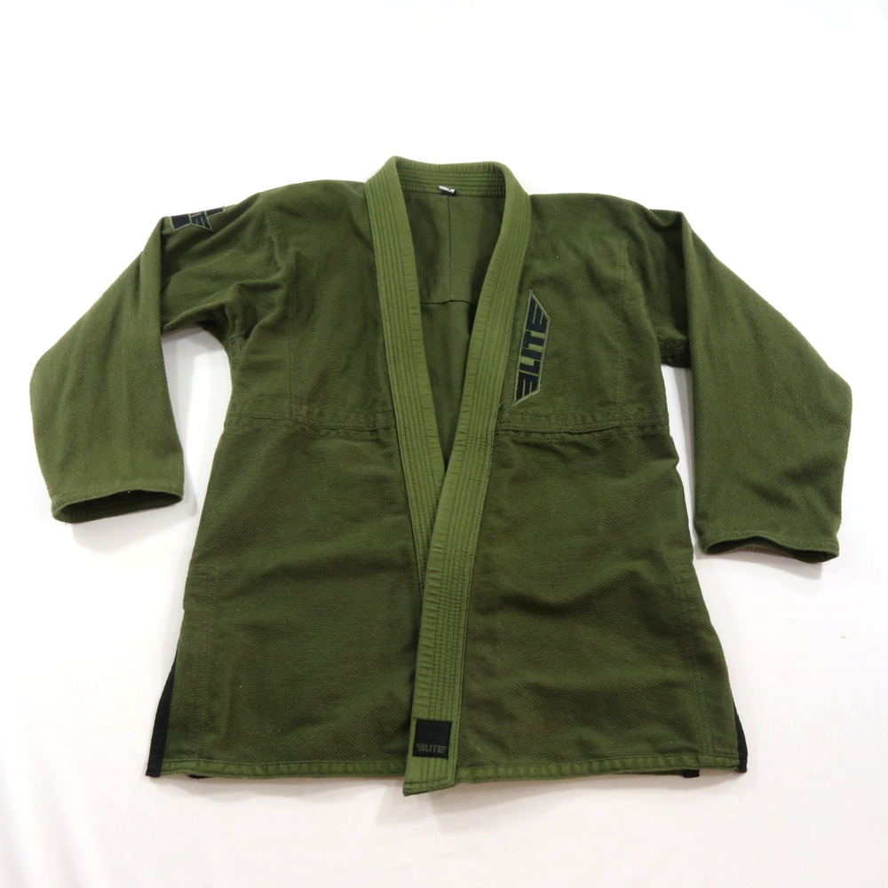 Ju Jitsu GI Jacket Martial Arts Elite Brand Army Green Sz A-3 A3